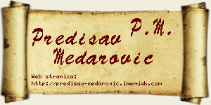 Predisav Medarović vizit kartica